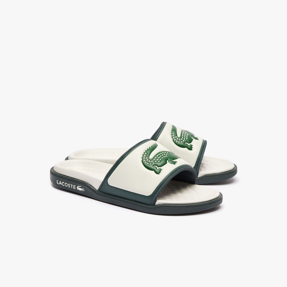 Lacoste Croco Dualiste Slides - Vert