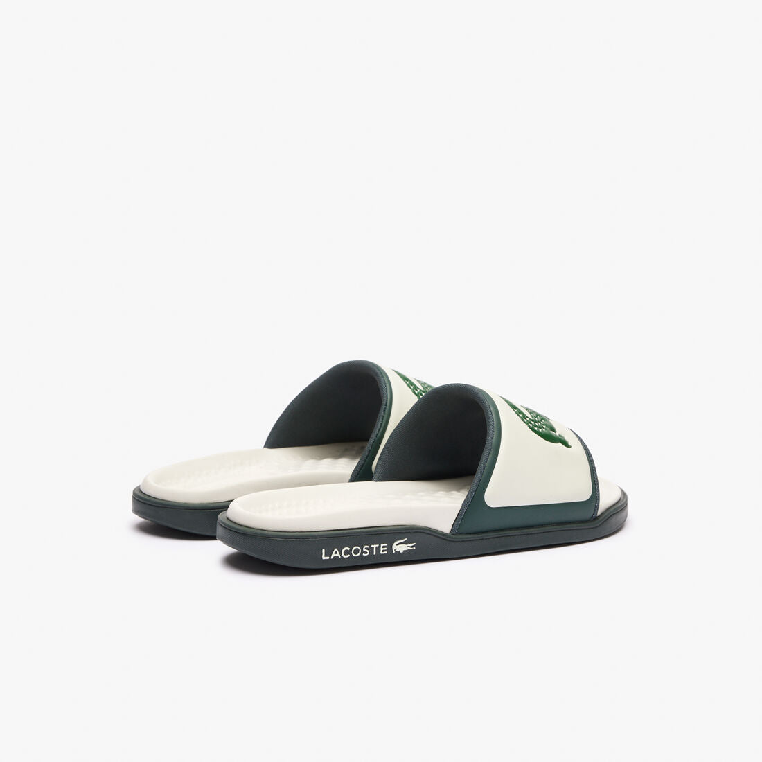 Lacoste Croco Dualiste Slides - Vert