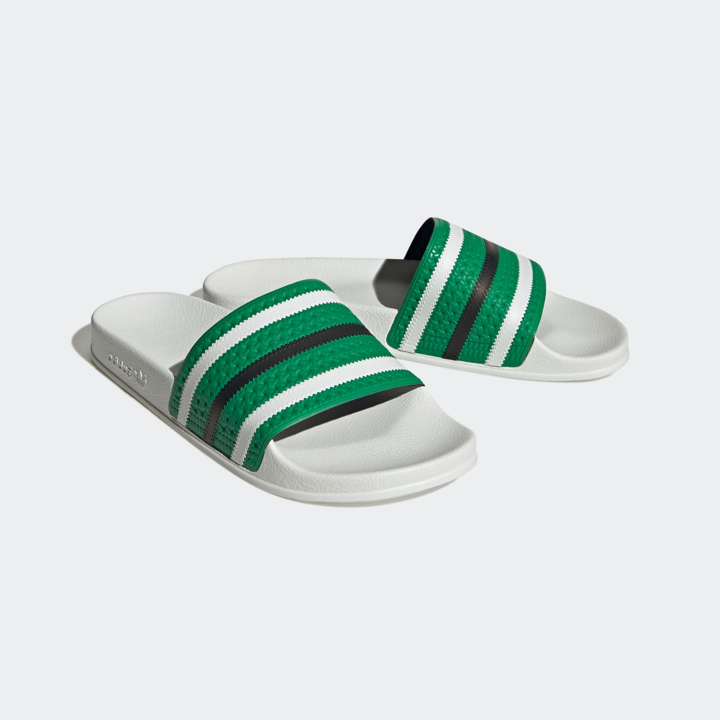 Adidas Adilette Slides Blanc Vert Noir