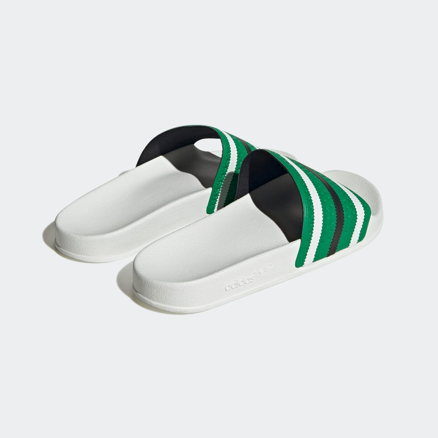 Adidas Adilette Slides Blanc Vert Noir