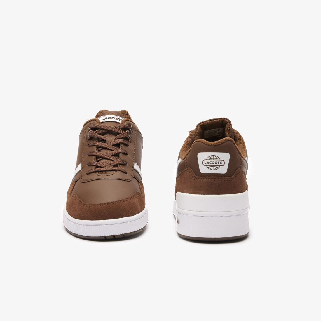 Lacoste T-clip Leather Bicolour Marron