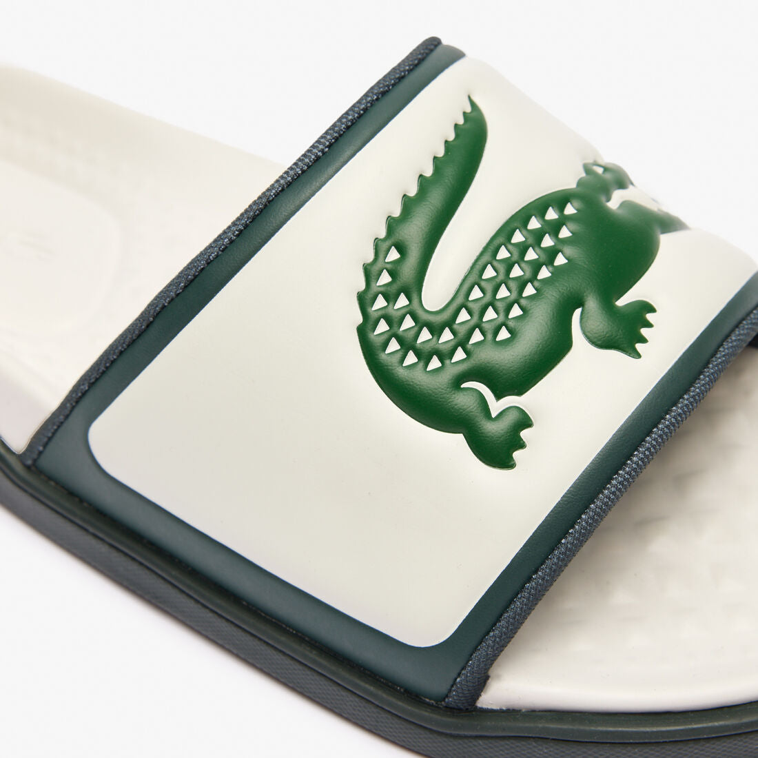 Lacoste Croco Dualiste Slides - Vert