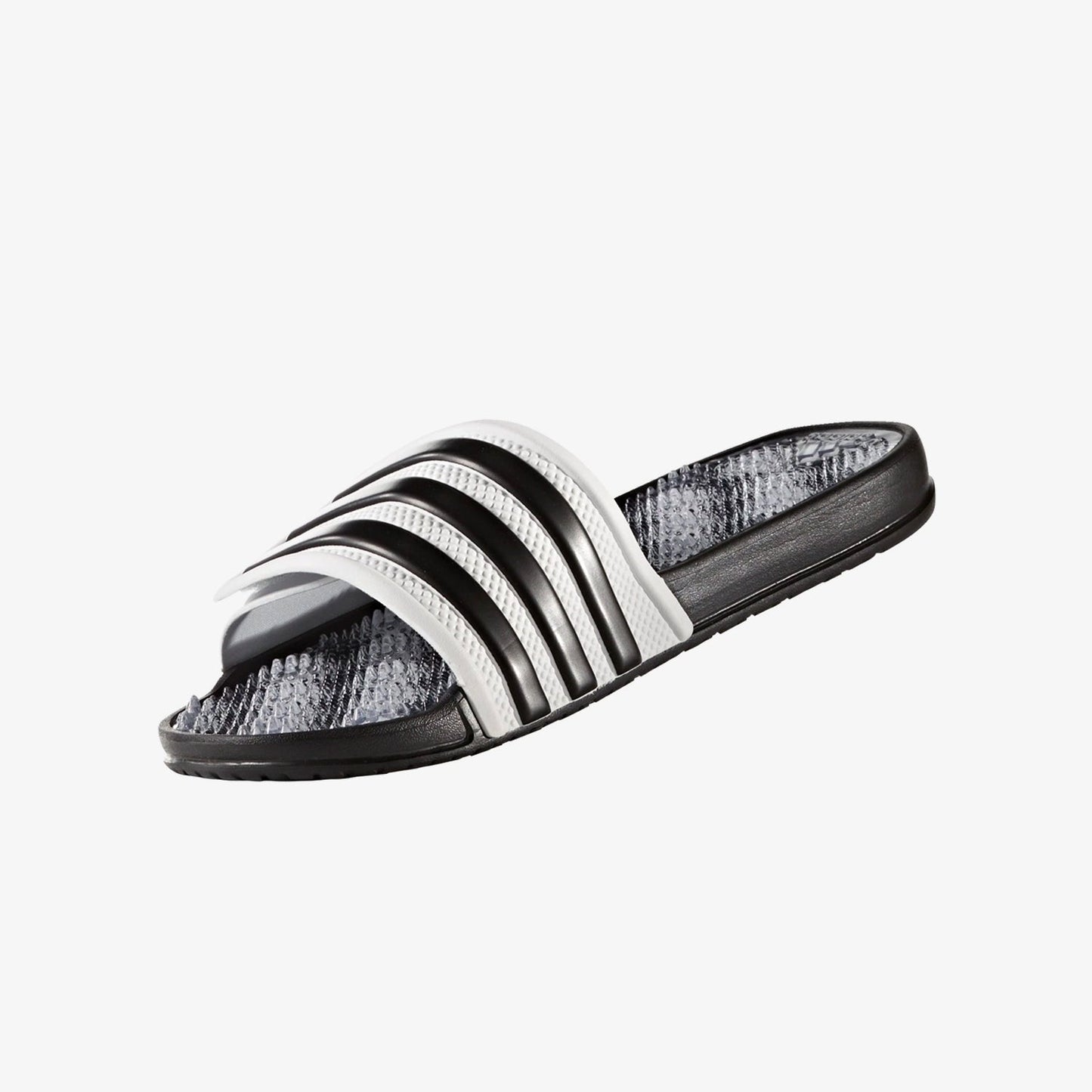 Adidas Grey & Black Adissage 2.0 Striped
