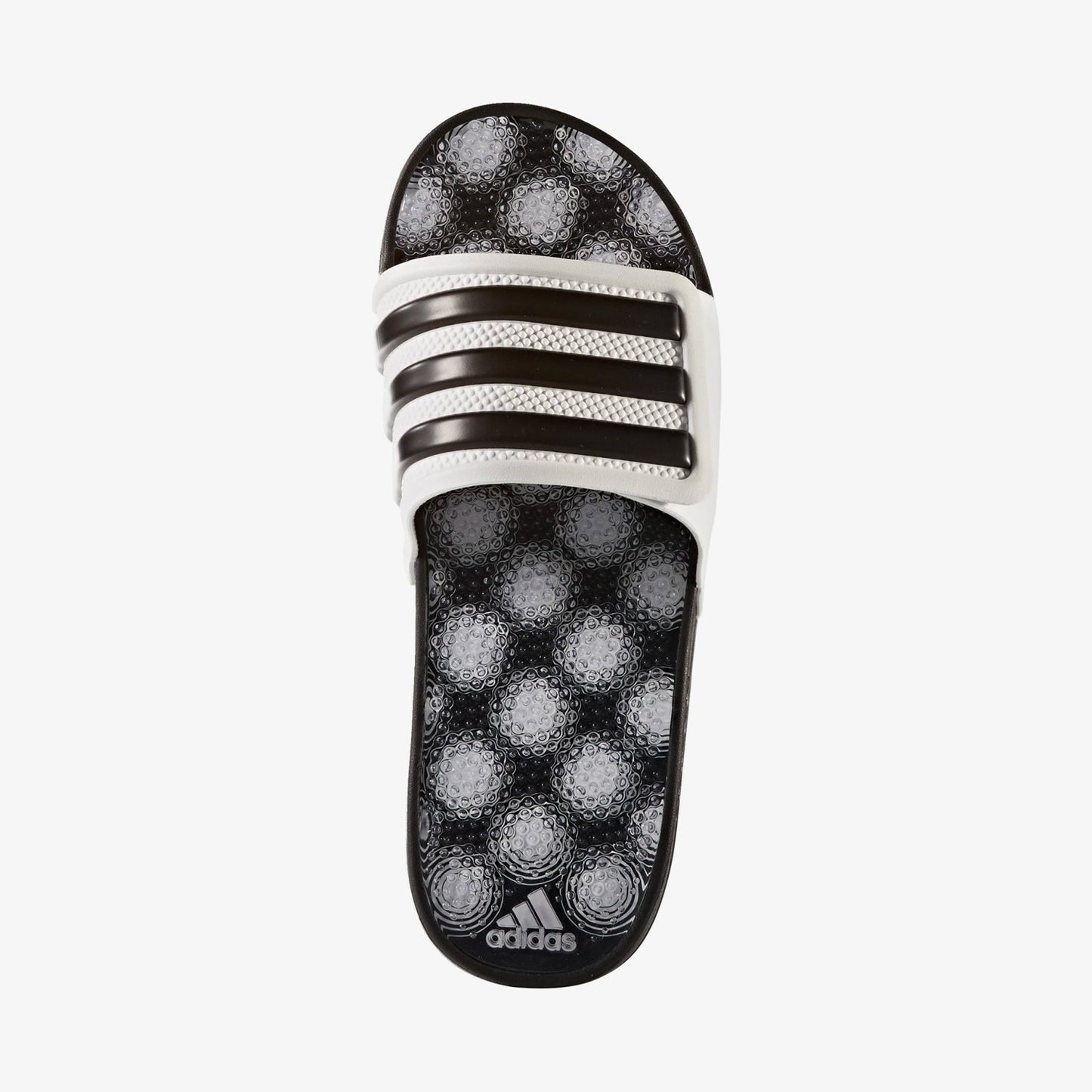 Adidas Grey & Black Adissage 2.0 Striped