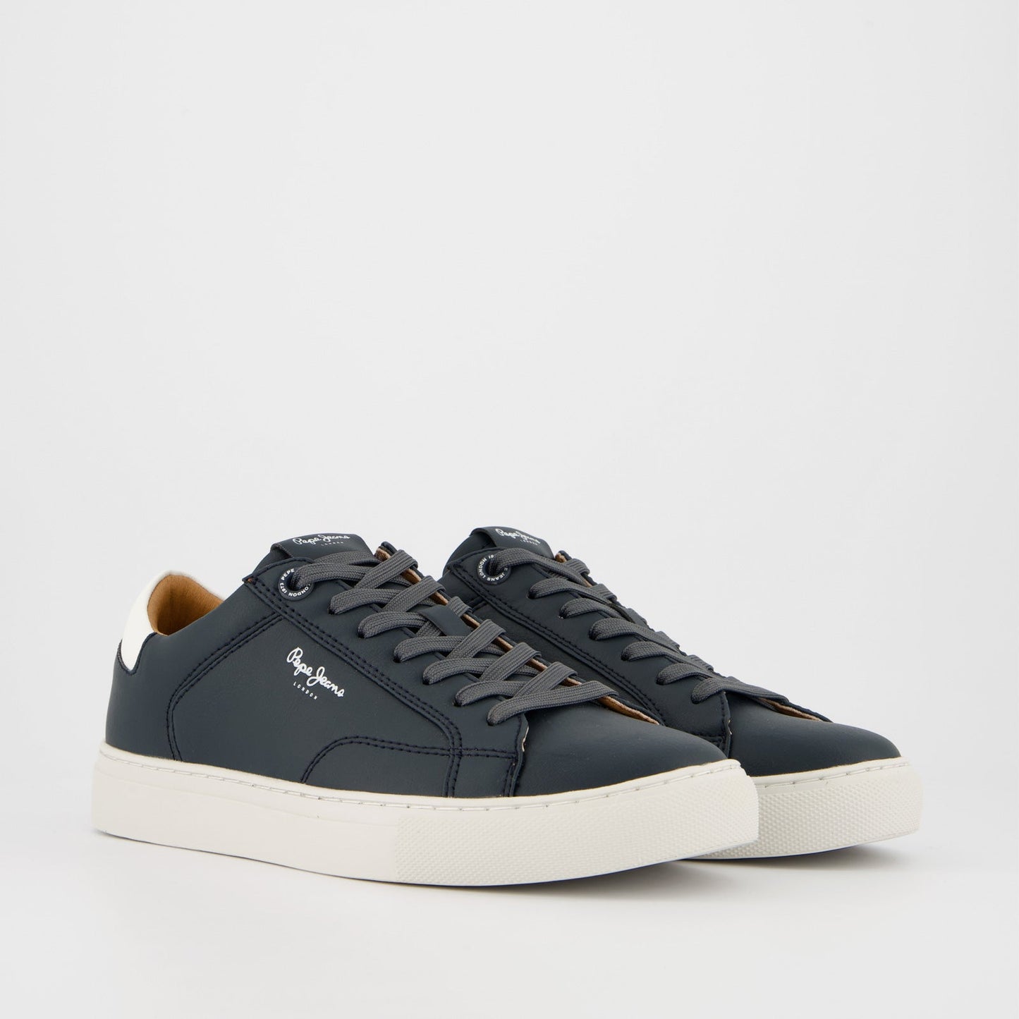 Pepe Jeans Navy blue leather sneakers