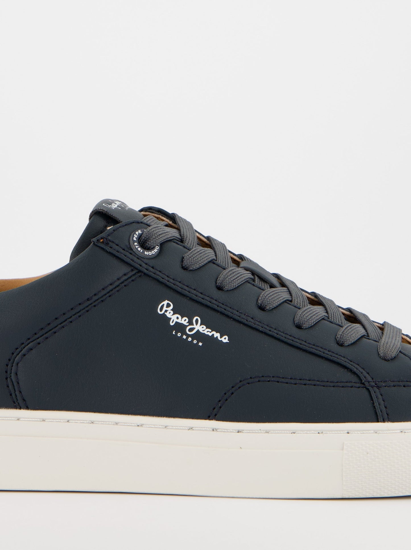 Pepe Jeans Navy blue leather sneakers