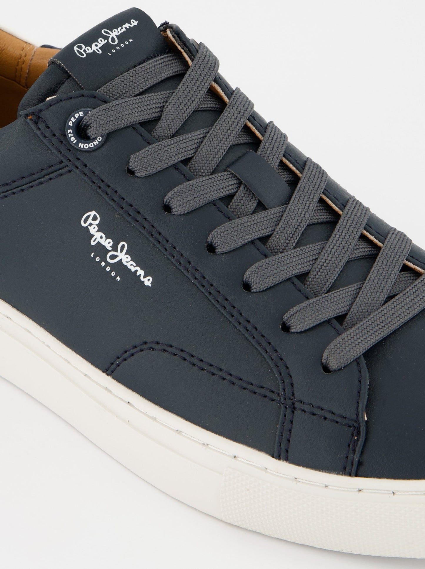 Pepe Jeans Navy blue leather sneakers