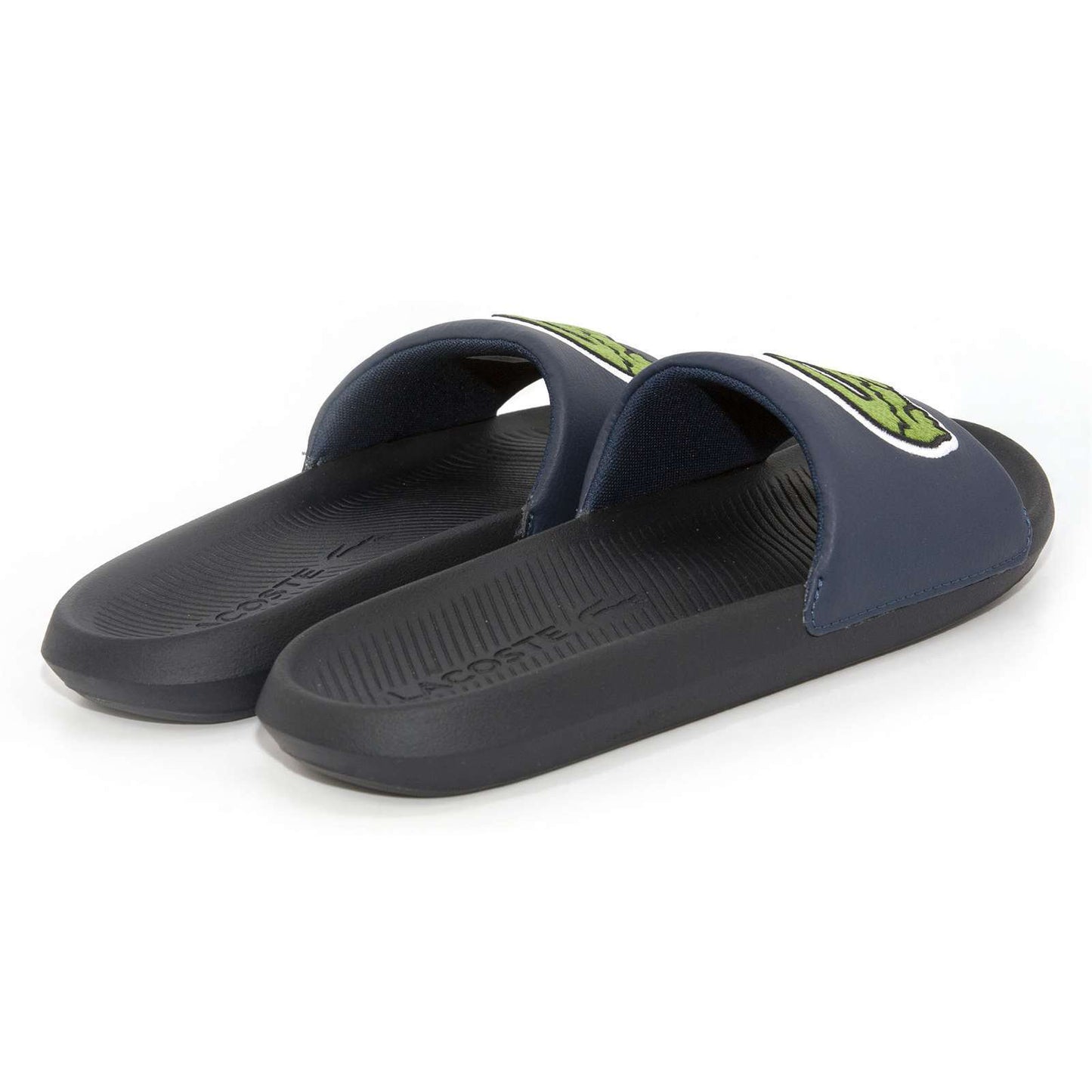 Lacoste Men Croco Slide Bleu