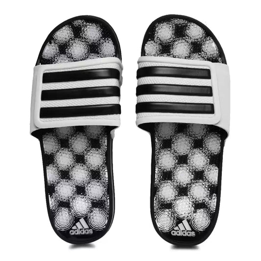 Adidas Grey & Black Adissage 2.0 Striped