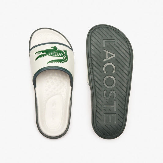 Lacoste Croco Dualiste Slides - Vert