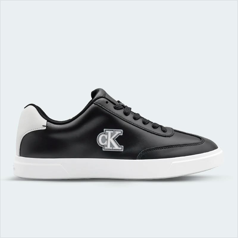Calvin Klein Jeans Ck Logo Leather Noir