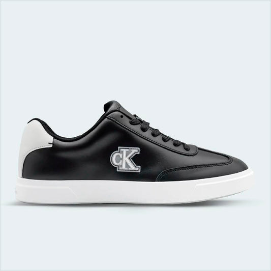 Calvin Klein Jeans Ck Logo Leather Noir