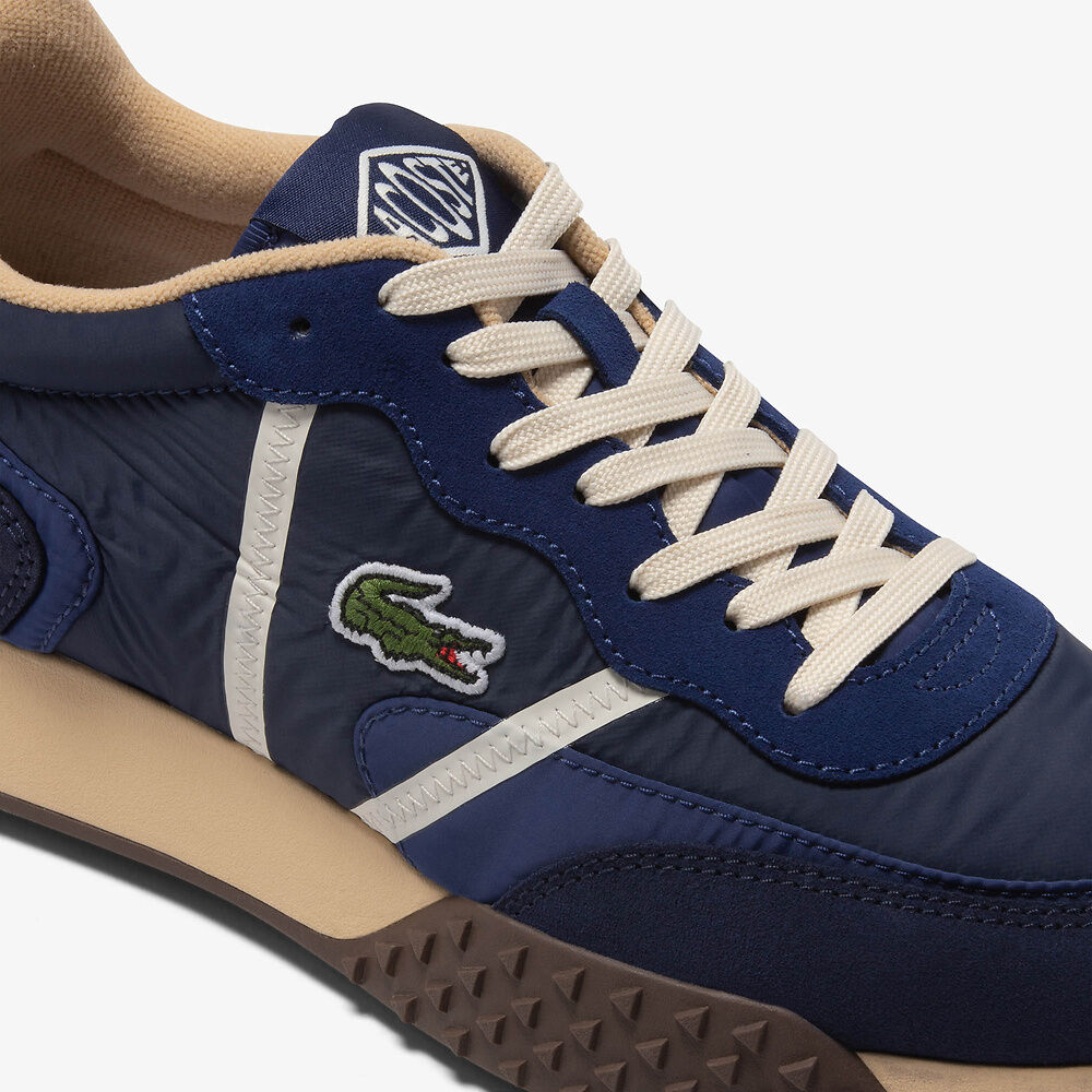 Lacoste Men's Mixed Material L-Spin Deluxe 3.0 Sneakers