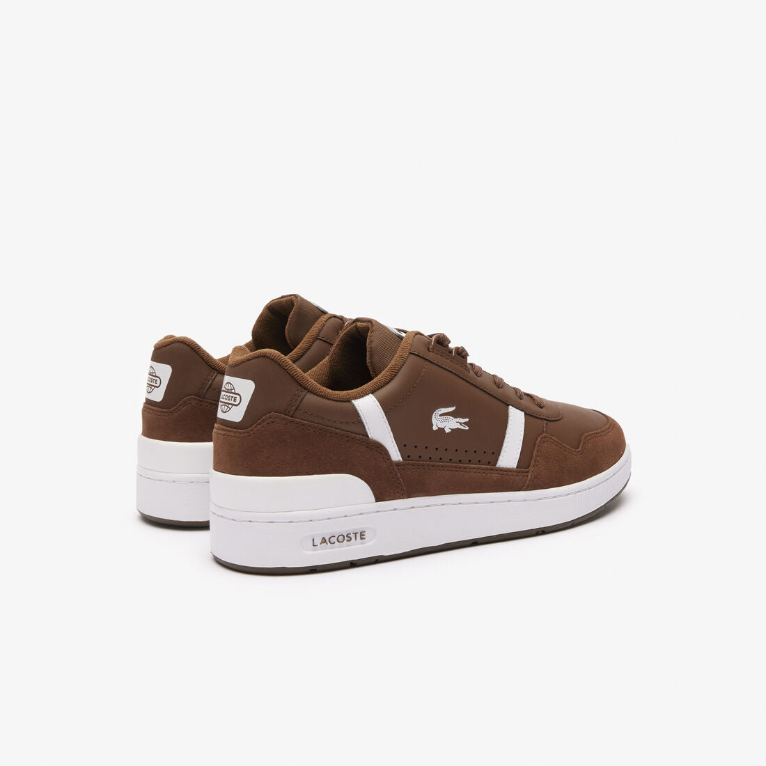 Lacoste T-clip Leather Bicolour Marron
