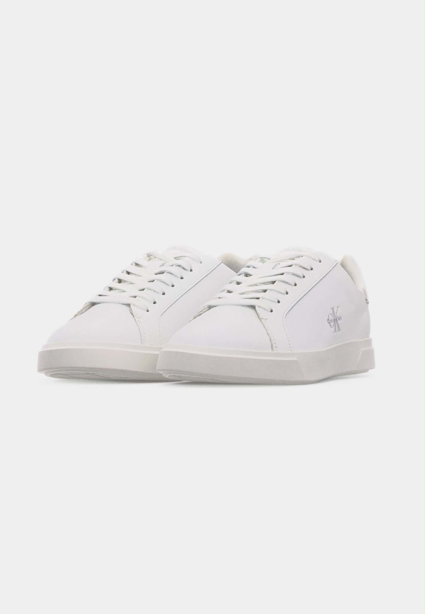 Calvin Klein Jeans Shoes Classic Leather blanc
