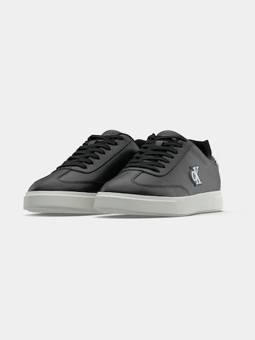 Calvin Klein Jeans Ck Logo Leather Noir