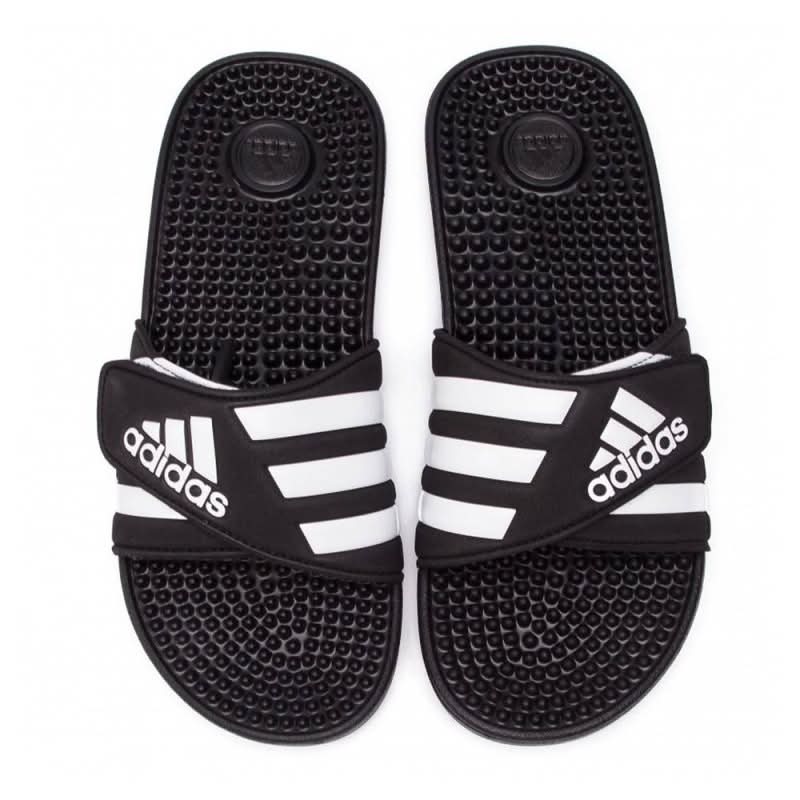 Adidas Adissage Slides Black White