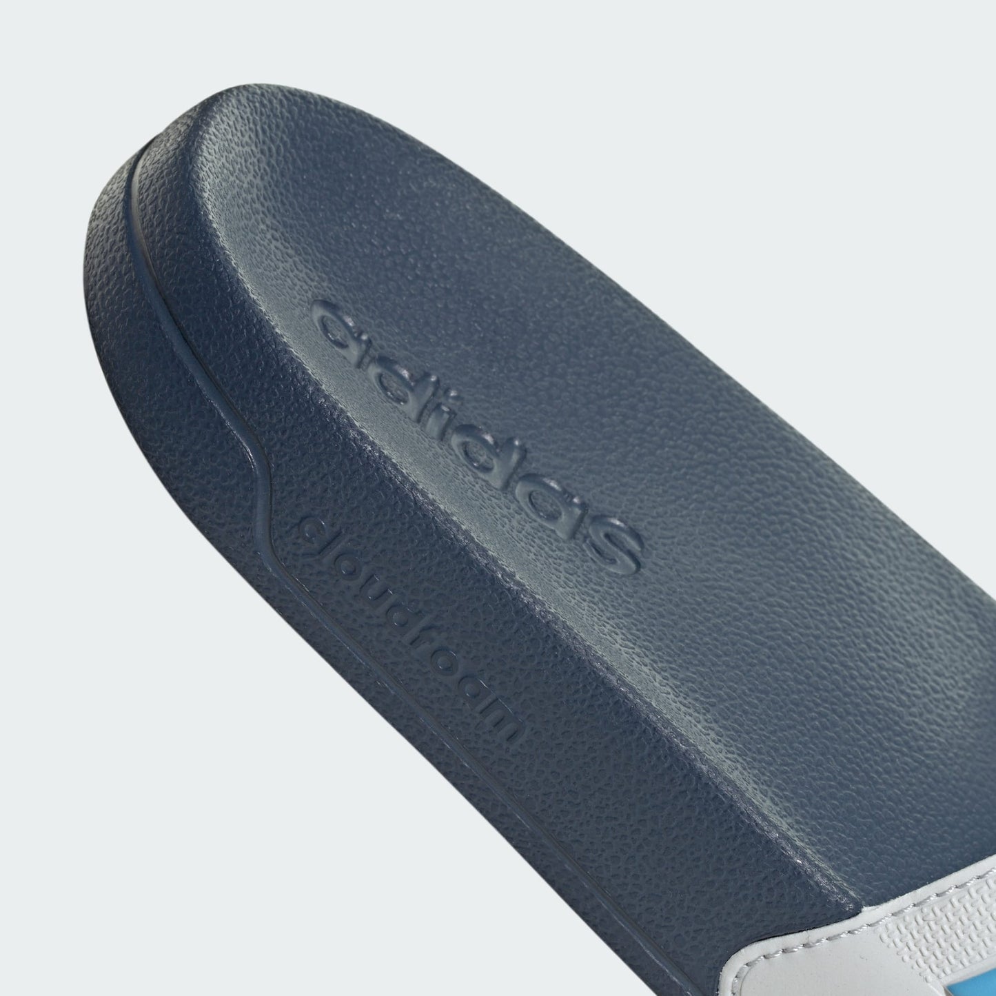 Adidas Adilette Shower Slides, White Blue