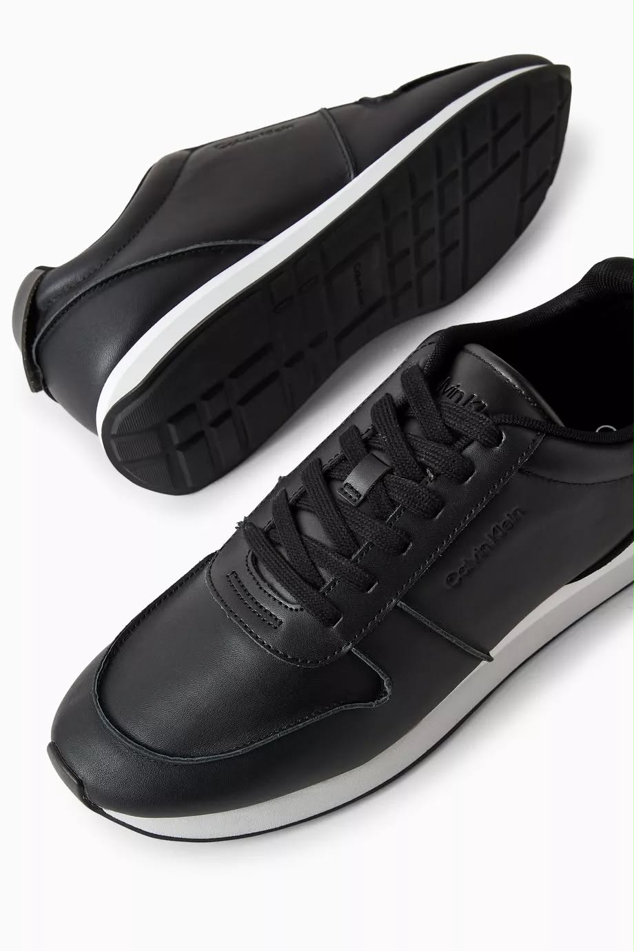 Calvin Klein Jeans Shoes Classic Leather Noir